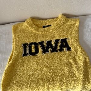 Iowa Hawkeye Yellow Crop Top
